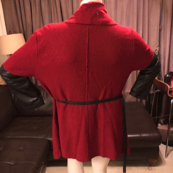 B.B. Dakota Red Flyaway  Sweater Jacket Sz 1X - Picture 4 of 7